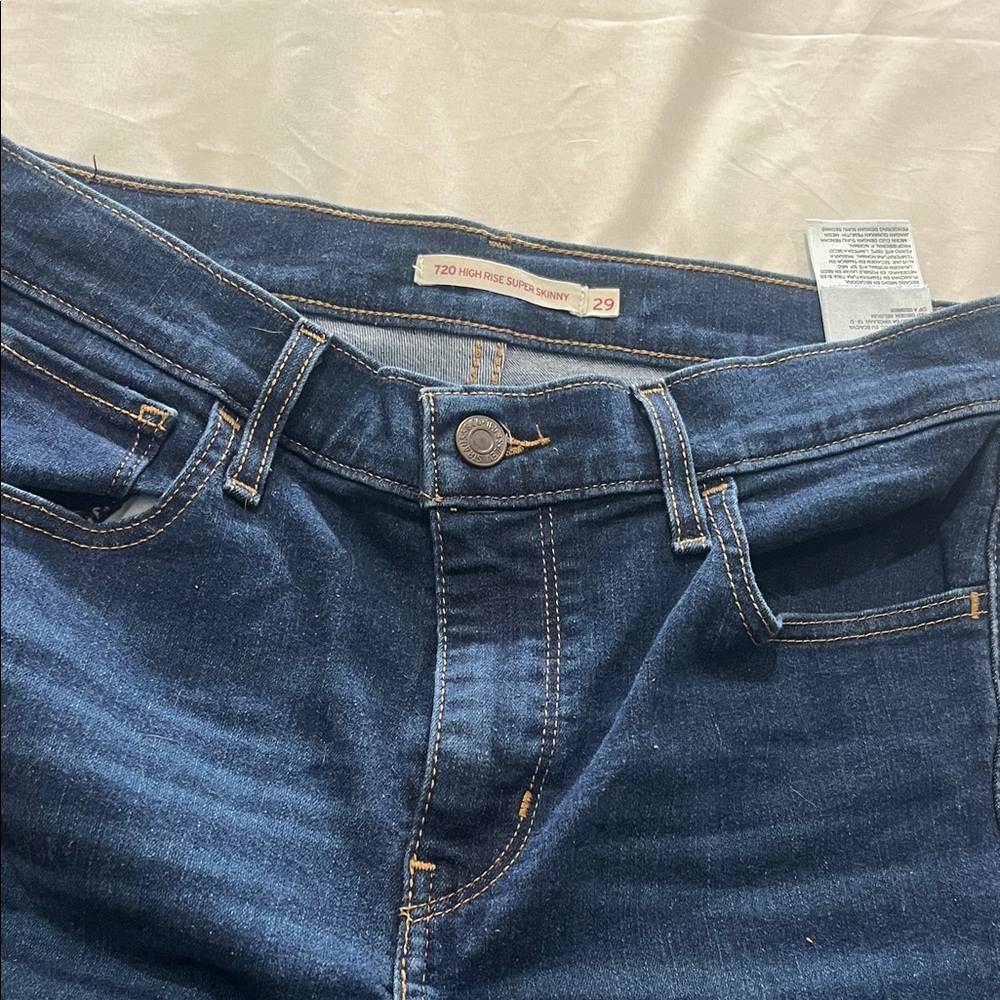 Levi's Dark Blue Denim Jeans